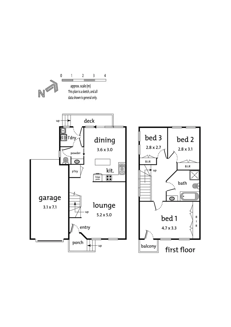 Floorplan of Homely townhouse listing, 47A Queen Street, Coburg VIC 3058
