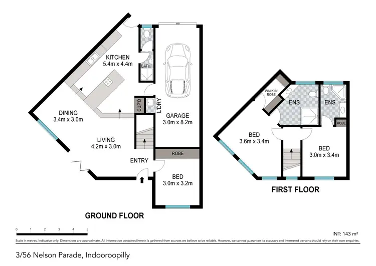 Floorplan of Homely townhouse listing, 3/56 Nelson Parade, Indooroopilly QLD 4068