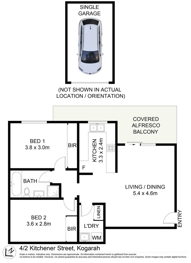 Floorplan of Homely apartment listing, 4/2-6 Kitchener Street, Kogarah NSW 2217