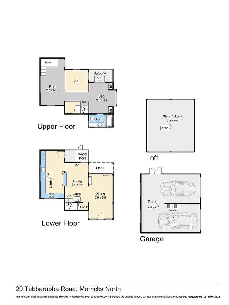 Floorplan of Homely rural property listing, 20 Tubbarubba Road, Merricks North VIC 3926