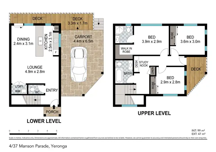 Floorplan of Homely townhouse listing, 4/37 Manson Parade, Yeronga QLD 4104
