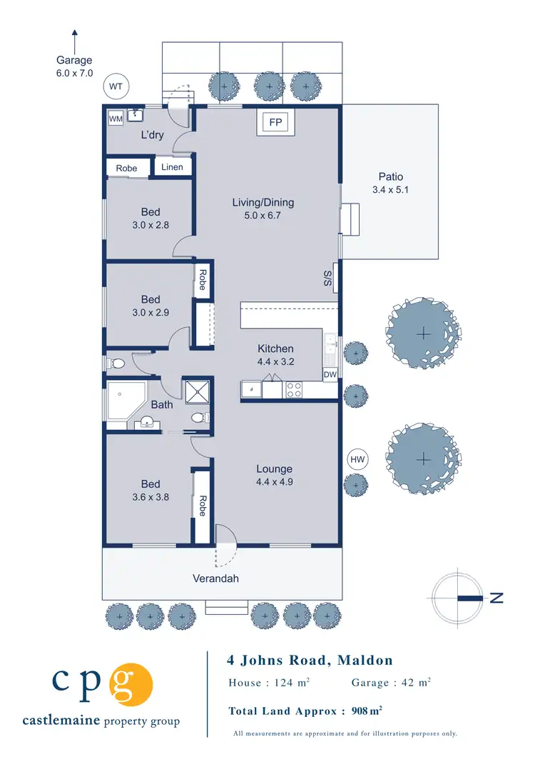 Floorplan of Homely house listing, 4 Johns Road, Maldon VIC 3463