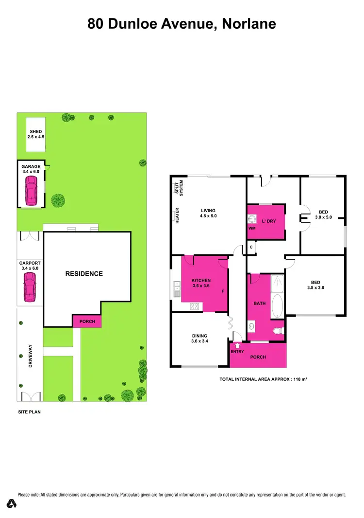 Floorplan of Homely house listing, 80 Dunloe Avenue, Norlane VIC 3214