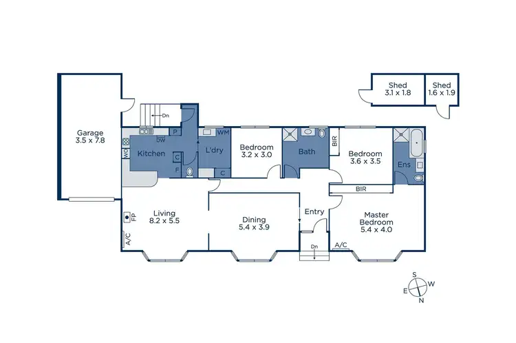 Floorplan of Homely unit listing, 2/2 Service Road, Blackburn VIC 3130