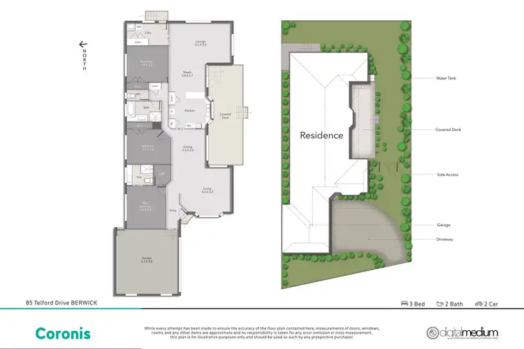 Floorplan of Homely house listing, 85 Telford Drive, Berwick VIC 3806