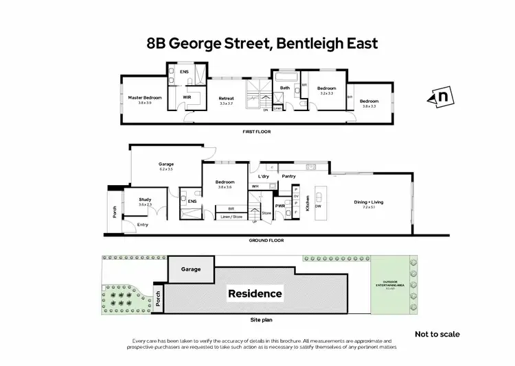 Floorplan of Homely townhouse listing, 8B George Street, Bentleigh East VIC 3165
