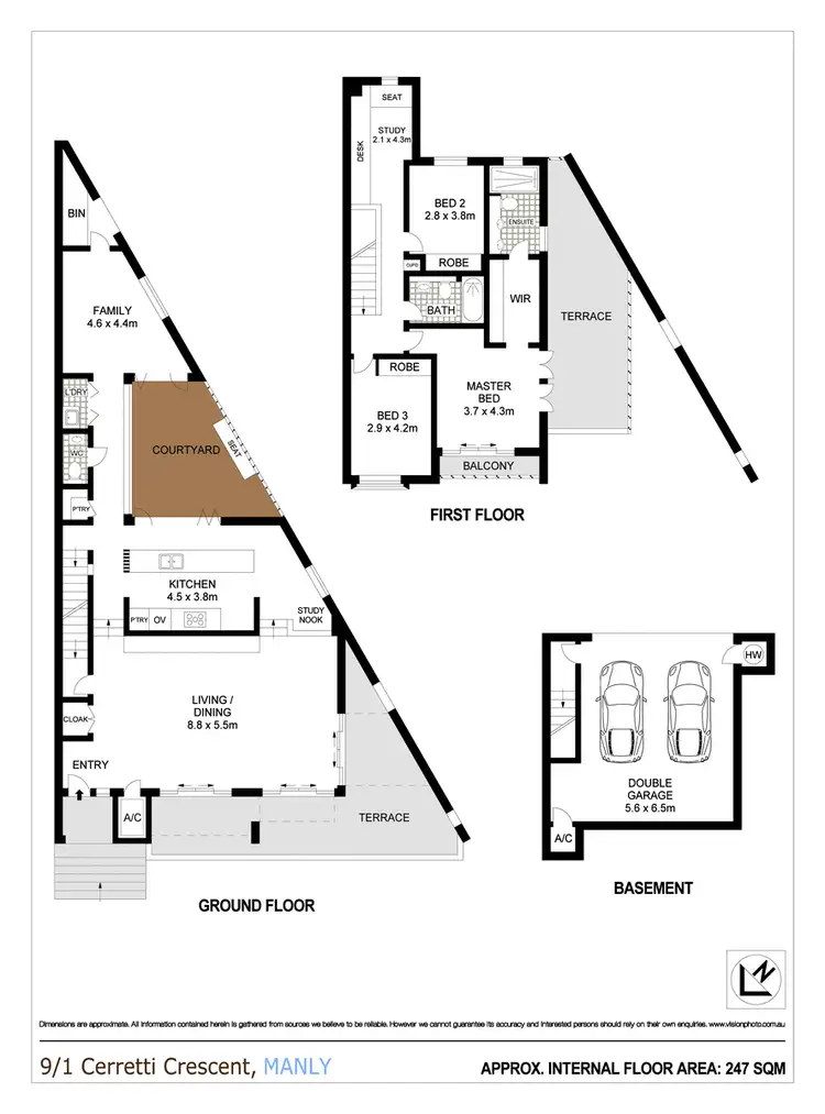 Floorplan of Homely house listing, 9/1 Cerretti Crescent, Manly NSW 2095