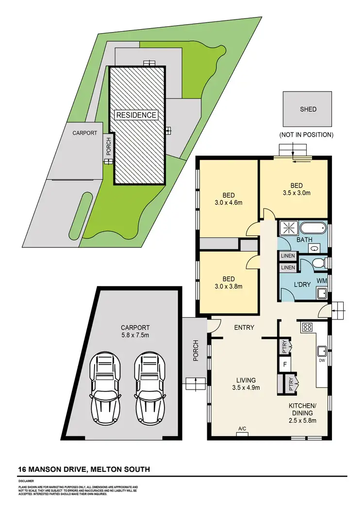Floorplan of Homely house listing, 16 Manson Drive, Melton South VIC 3338