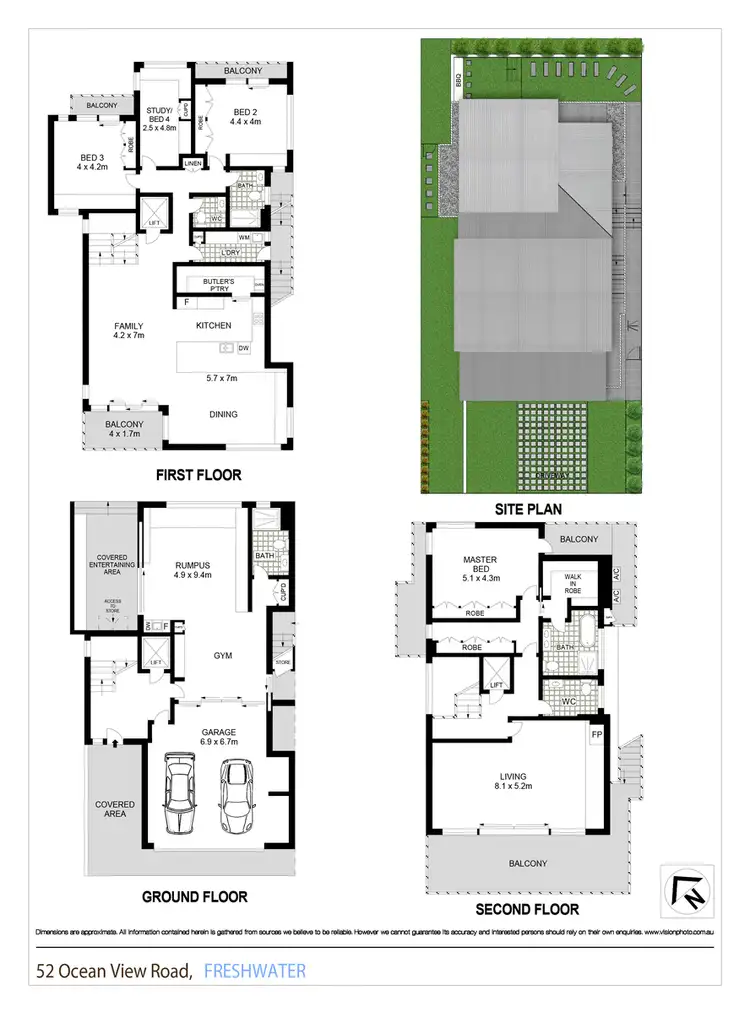 Floorplan of Homely house listing, 52 Ocean View Road, Freshwater NSW 2096