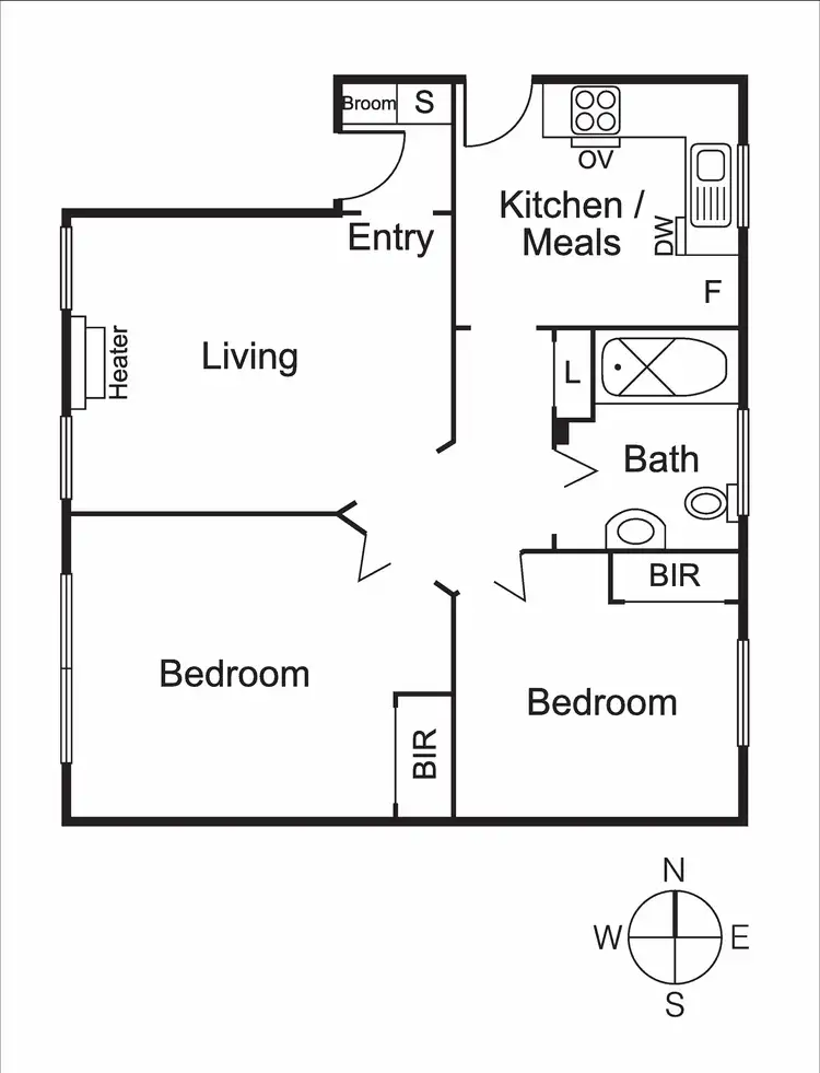 Floorplan of Homely apartment listing, 2/95a Alma Road, St Kilda East VIC 3183