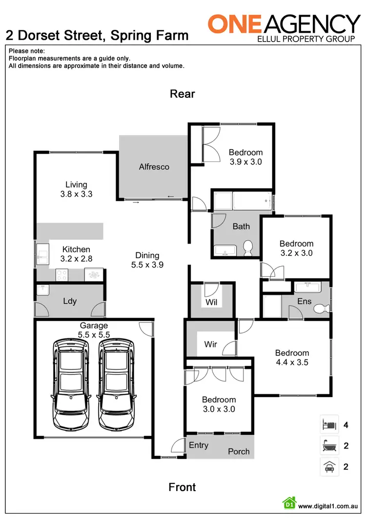 Floorplan of Homely house listing, 2 Dorset Street, Spring Farm NSW 2570