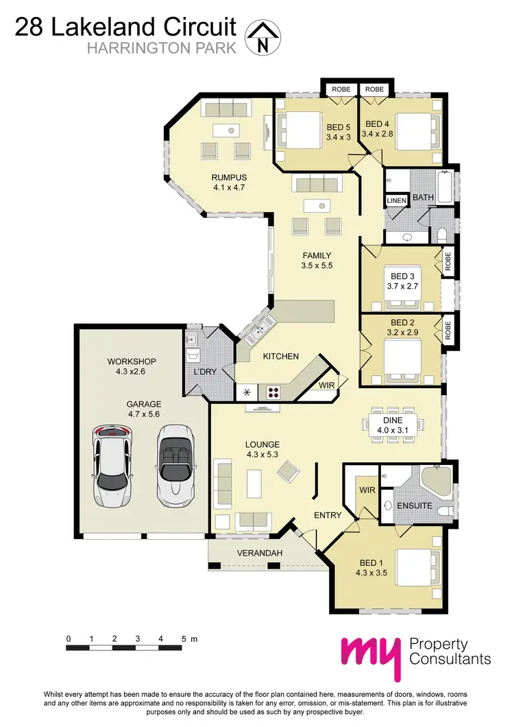 Floorplan of Homely house listing, 28 Lakeland Circuit, Harrington Park NSW 2567