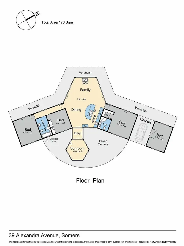 Floorplan of Homely rural property listing, 39 Alexandra Avenue, Somers VIC 3927