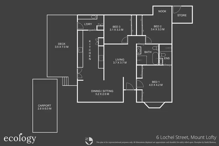 Floorplan of Homely house listing, 6 Lochel Street, Mount Lofty QLD 4350