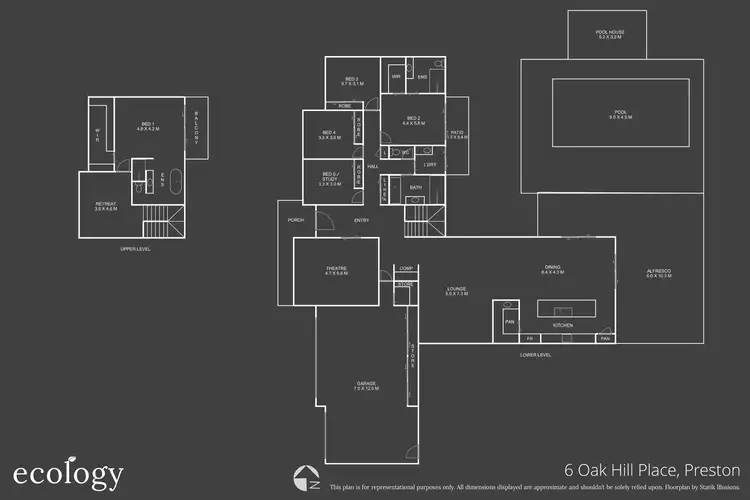 Floorplan of Homely house listing, 6 Oakhill Place, Preston QLD 4352