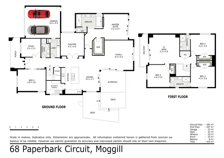 Floorplan of Homely house listing, 68 Paperbark Circuit, Moggill QLD 4070