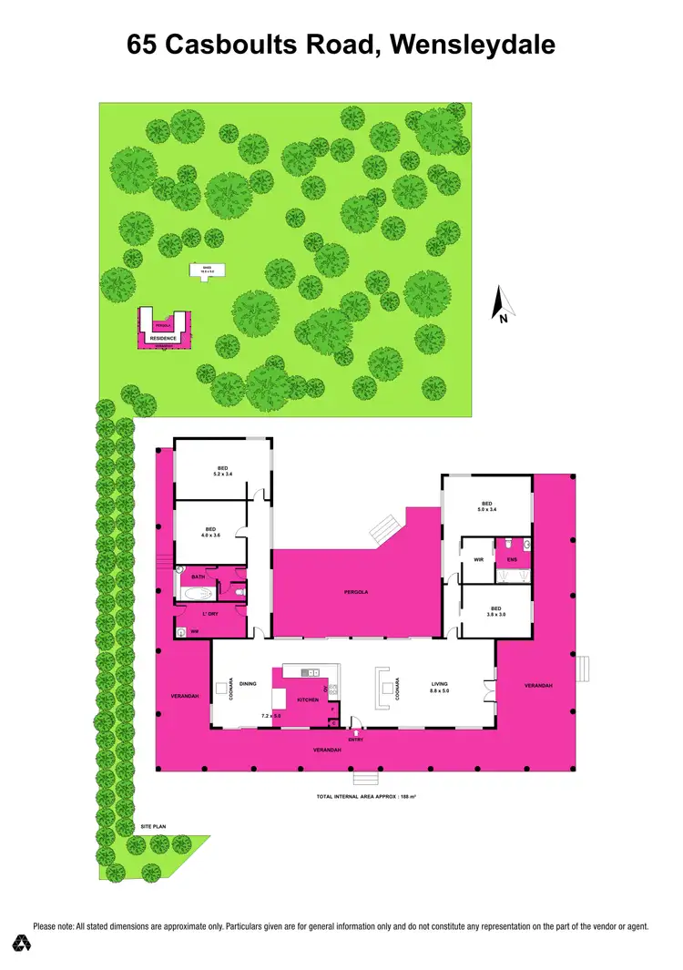 Floorplan of Homely house listing, 65 Casboults Road, Wensleydale VIC 3241