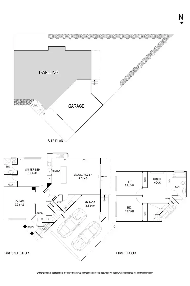 Floorplan of Homely townhouse listing, 3/1 Arnold Grove, Doncaster VIC 3108