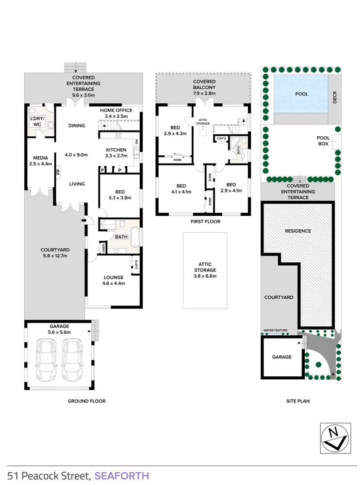 Floorplan of Homely house listing, 51 Peacock Street, Seaforth NSW 2092
