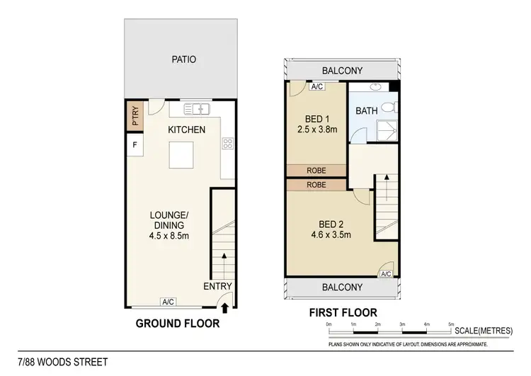 Floorplan of Homely apartment listing, 7/88 Woods Street, Darwin City NT 800