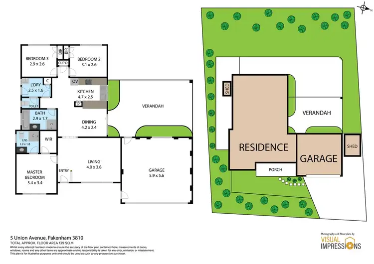 Floorplan of Homely unit listing, 5 Union Avenue, Pakenham VIC 3810