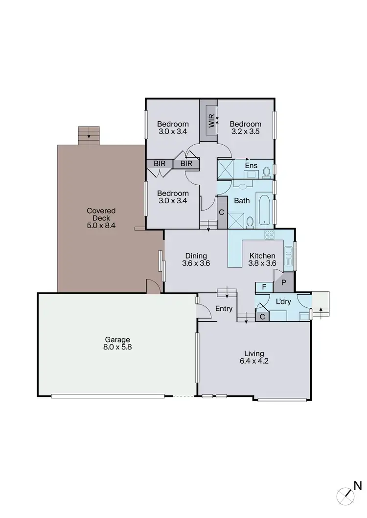 Floorplan of Homely house listing, 15 Christopher Avenue, The Basin VIC 3154