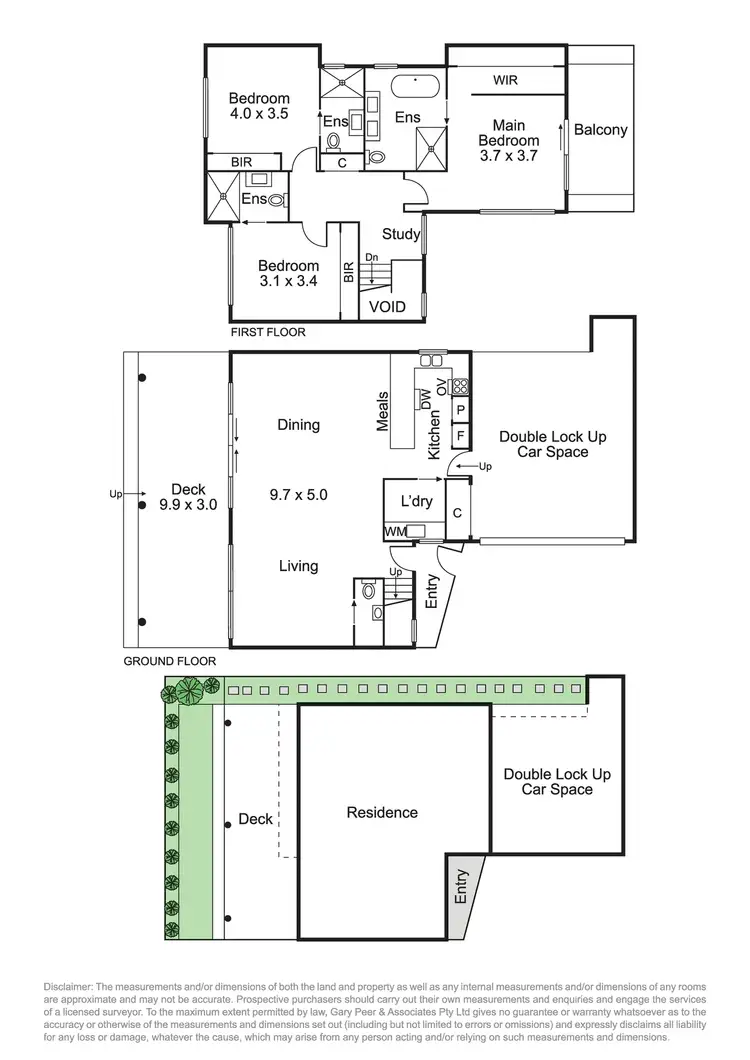 Floorplan of Homely townhouse listing, 3/123 Kambrook Road, Caulfield North VIC 3161