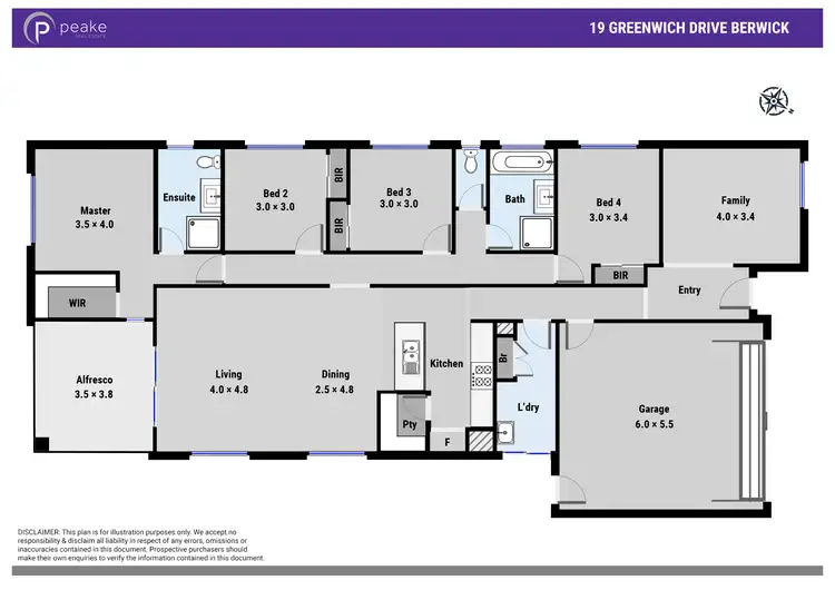 Floorplan of Homely house listing, 19 Greenwich Drive, Berwick VIC 3806