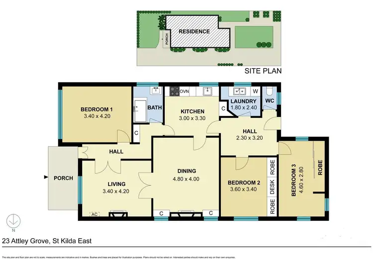 Floorplan of Homely house listing, 23 Attley Grove, St Kilda East VIC 3183