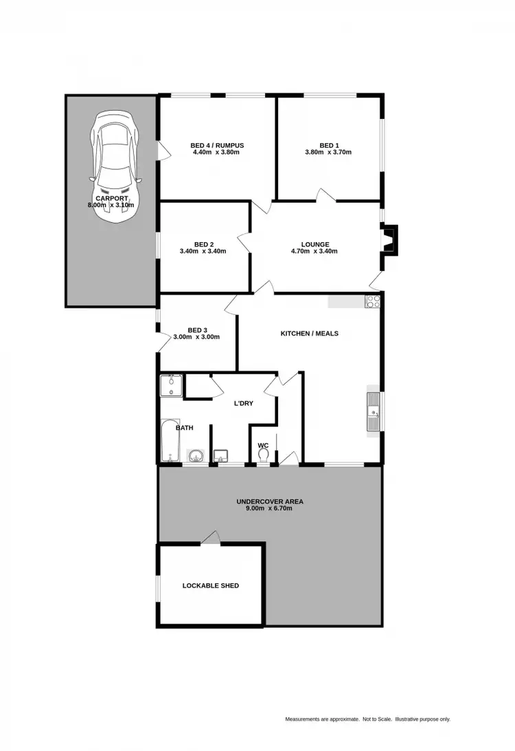 Floorplan of Homely house listing, 18 Mcleans Road, Greta West VIC 3675