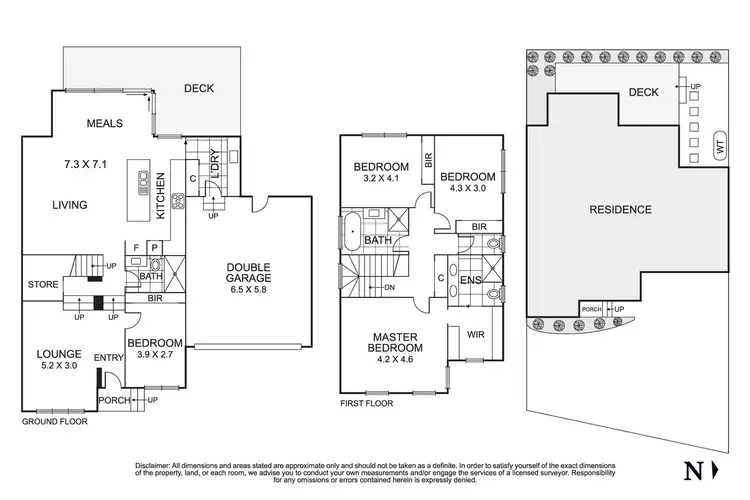 Floorplan of Homely townhouse listing, 2/75 The Grange, Templestowe VIC 3106
