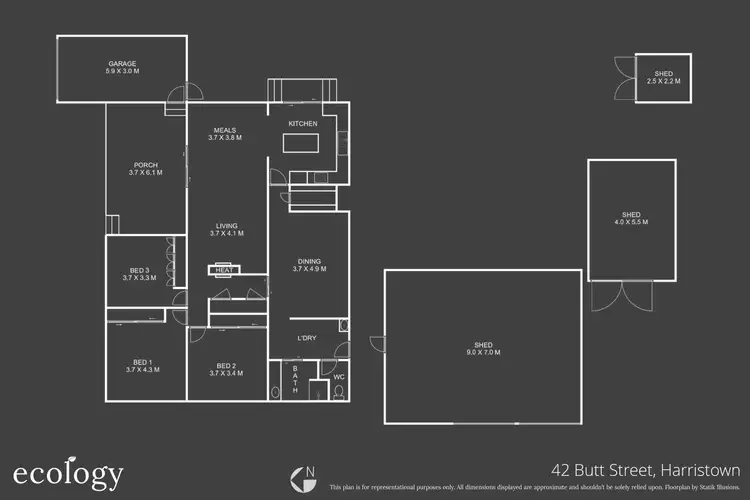Floorplan of Homely house listing, 42 Butt Street, Harristown QLD 4350