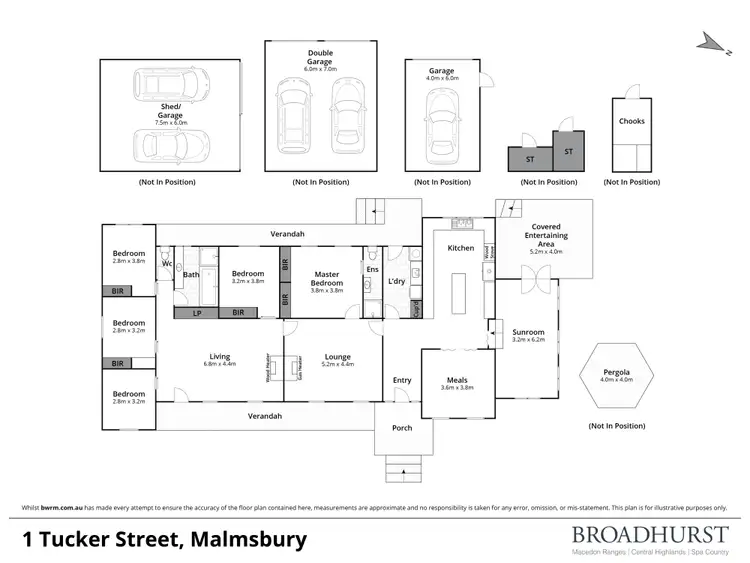 Floorplan of Homely house listing, 1 Tucker Street, Malmsbury VIC 3446