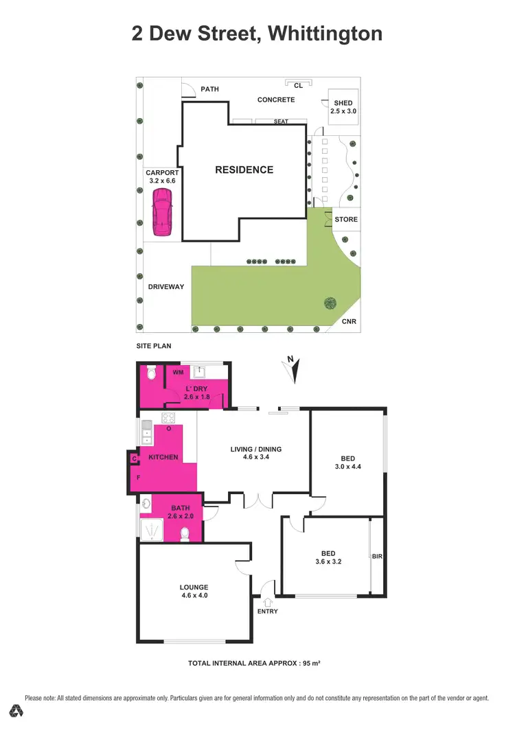 Floorplan of Homely house listing, 2 Dew Street, Whittington VIC 3219