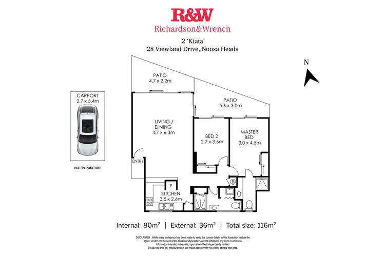 Floorplan of Homely apartment listing, 2/28 Viewland Drive, Noosa Heads QLD 4567