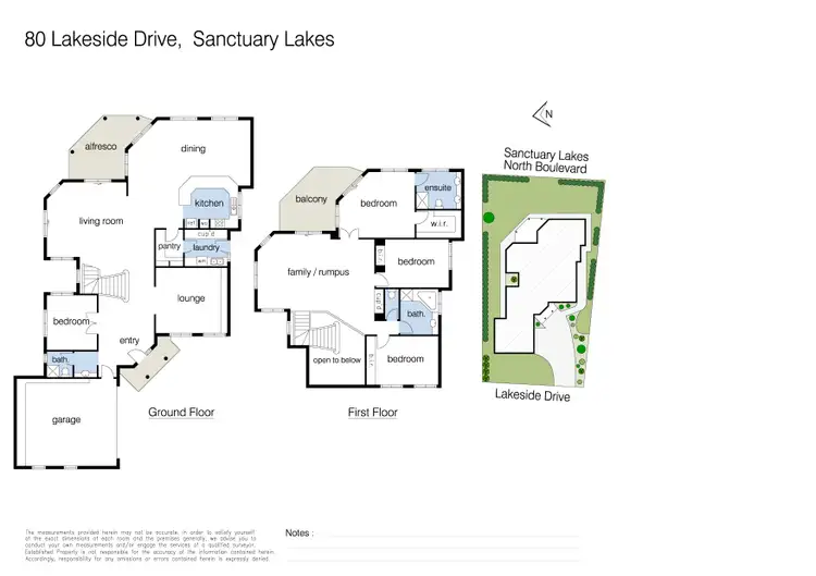 Floorplan of Homely house listing, 80 Lakeside Drive, Sanctuary Lakes VIC 3030