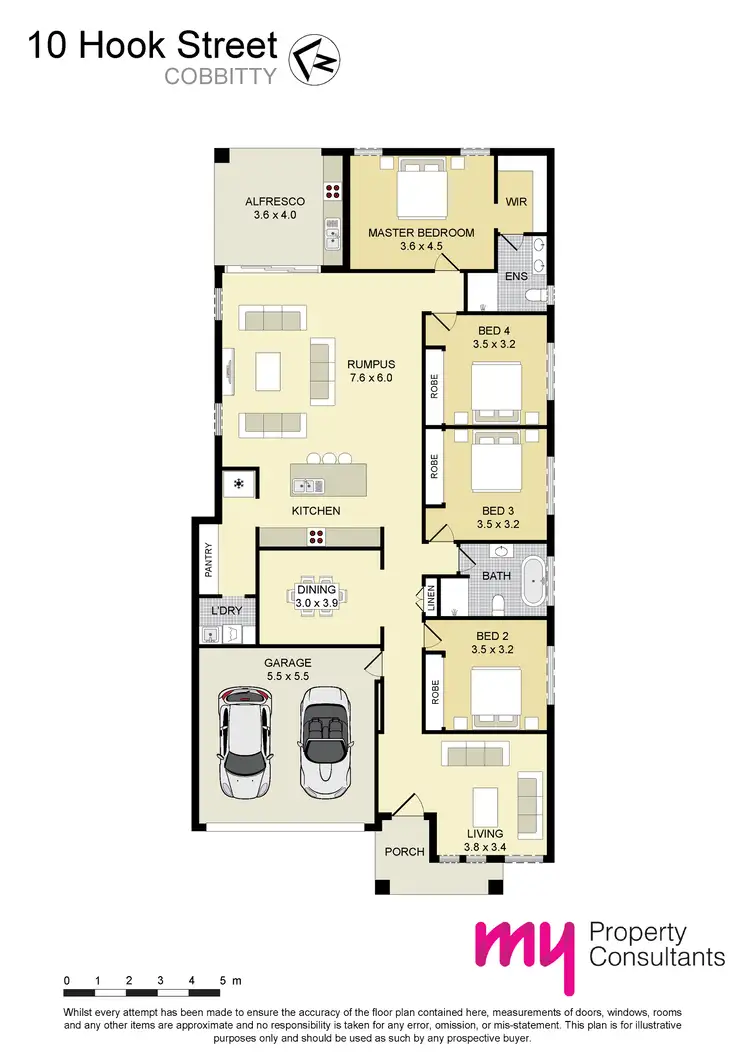 Floorplan of Homely house listing, 10 Hook Street, Cobbitty NSW 2570
