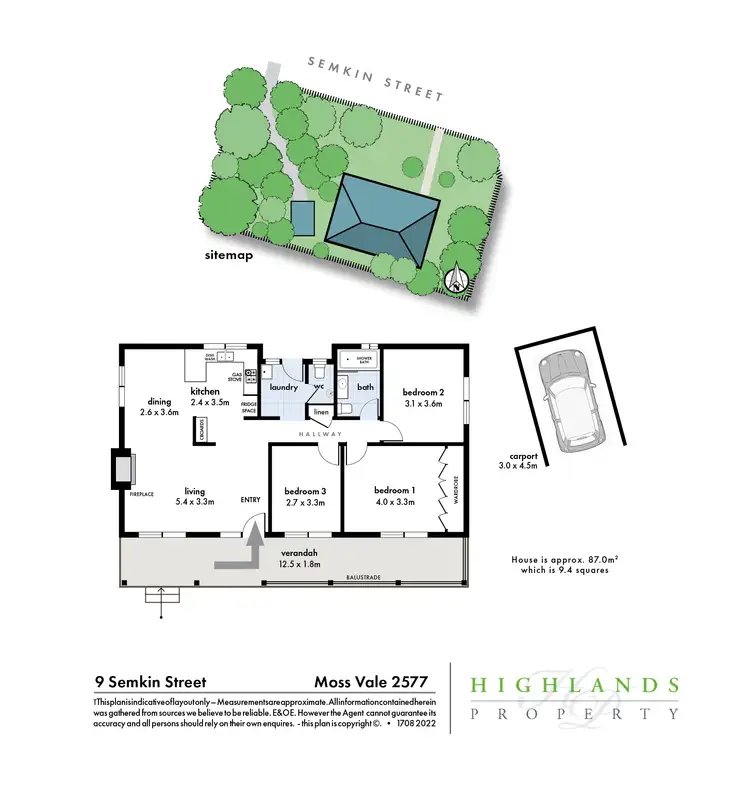 Floorplan of Homely house listing, 9 Semkin Street, Moss Vale NSW 2577