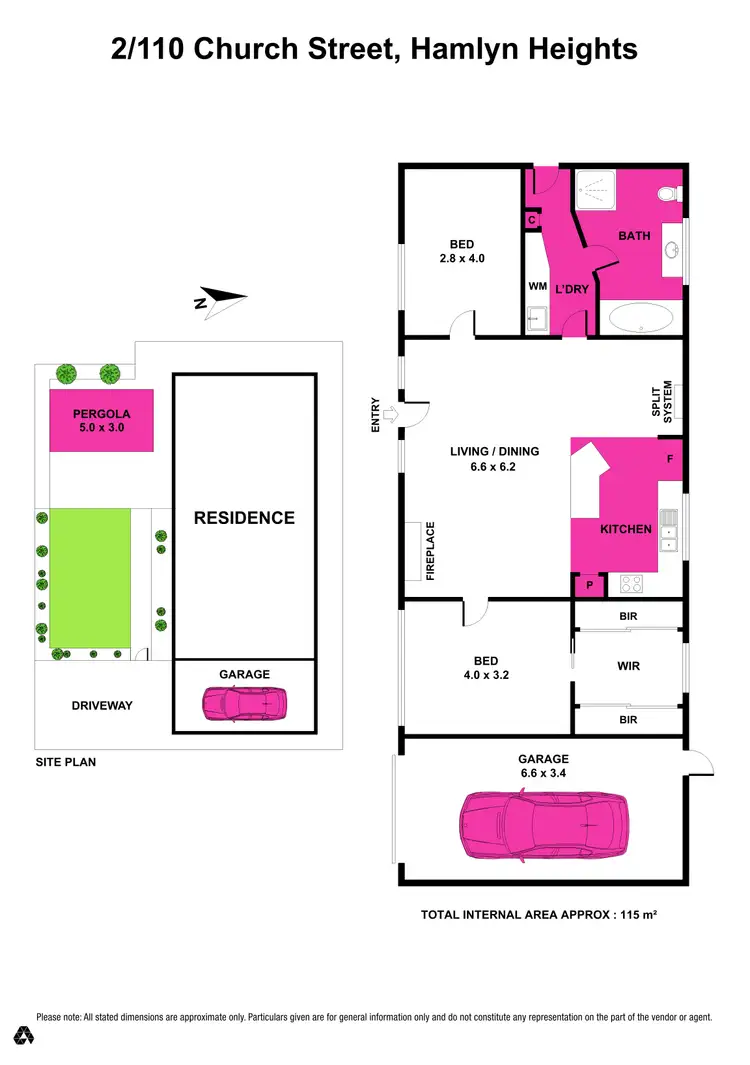 Floorplan of Homely unit listing, 2/110 Church Street, Hamlyn Heights VIC 3215