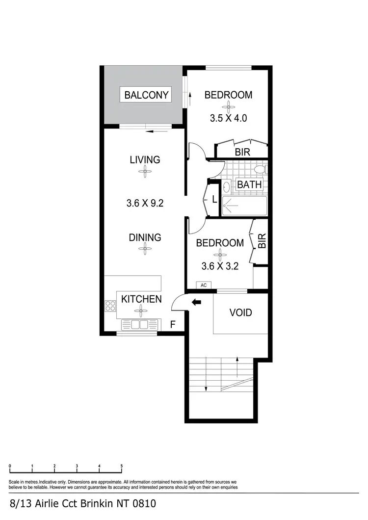 Floorplan of Homely apartment listing, 8/13 Airlie Circuit, Brinkin NT 810