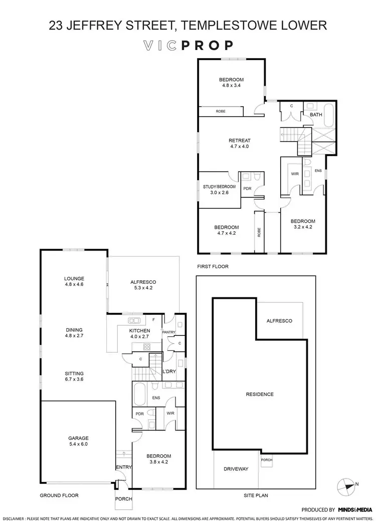 Floorplan of Homely house listing, 23 Jeffrey Street, Templestowe Lower VIC 3107