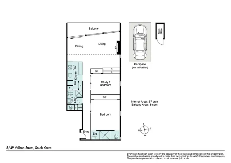 Floorplan of Homely apartment listing, 5/49 Wilson Street, South Yarra VIC 3141