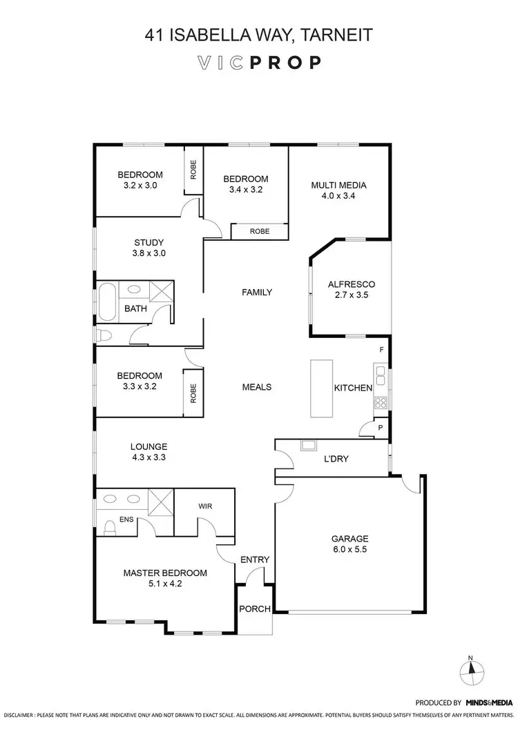 Floorplan of Homely house listing, 41 Isabella Way, Tarneit VIC 3029