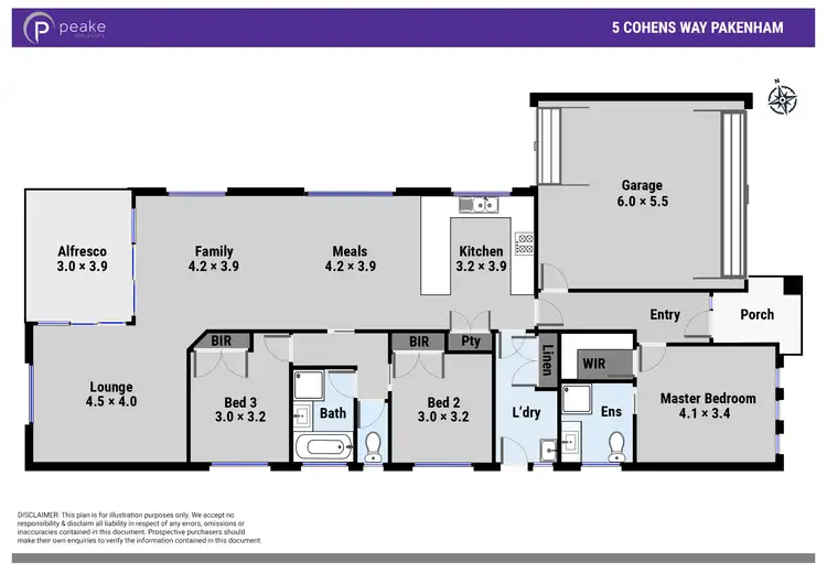 Floorplan of Homely house listing, 5 Cohens Way, Pakenham VIC 3810