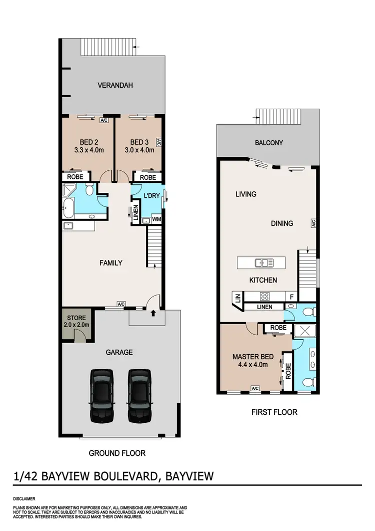 Floorplan of Homely townhouse listing, 1/42 Bayview Boulevard, Bayview NT 820