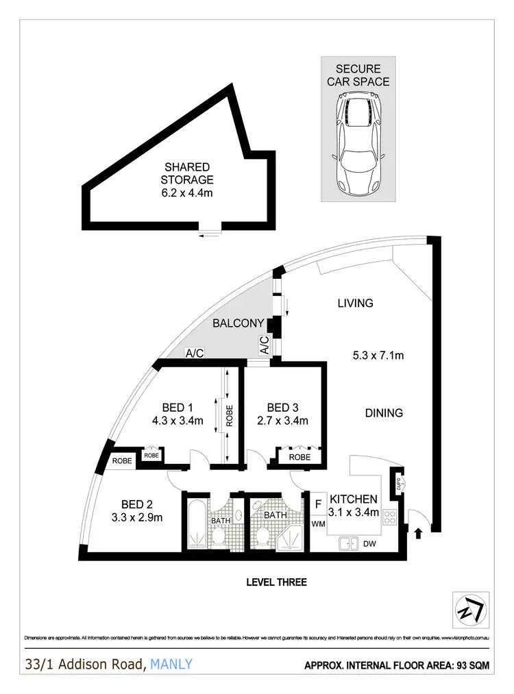 Floorplan of Homely apartment listing, 33/1 Addison Road, Manly NSW 2095