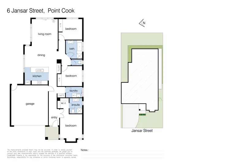 Floorplan of Homely house listing, 6 Jansar Street, Point Cook VIC 3030