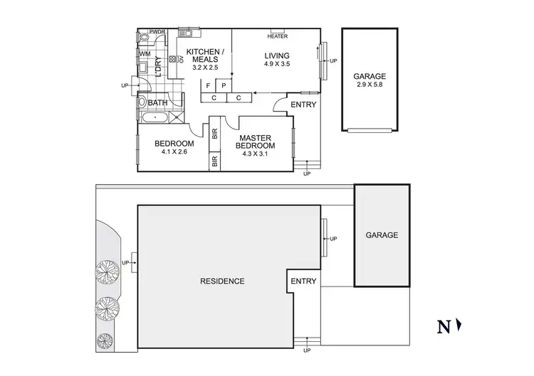 Floorplan of Homely unit listing, 4/27 Plummer Road, Mentone VIC 3194