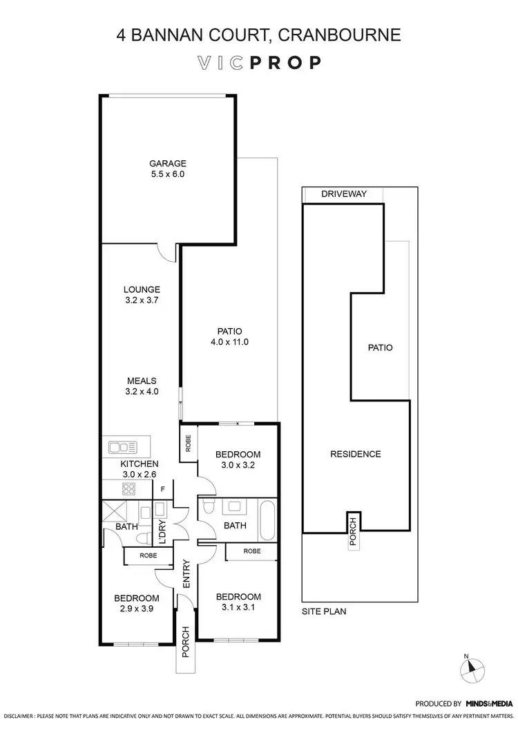 Floorplan of Homely house listing, 4 Bannan Crescent, Cranbourne North VIC 3977