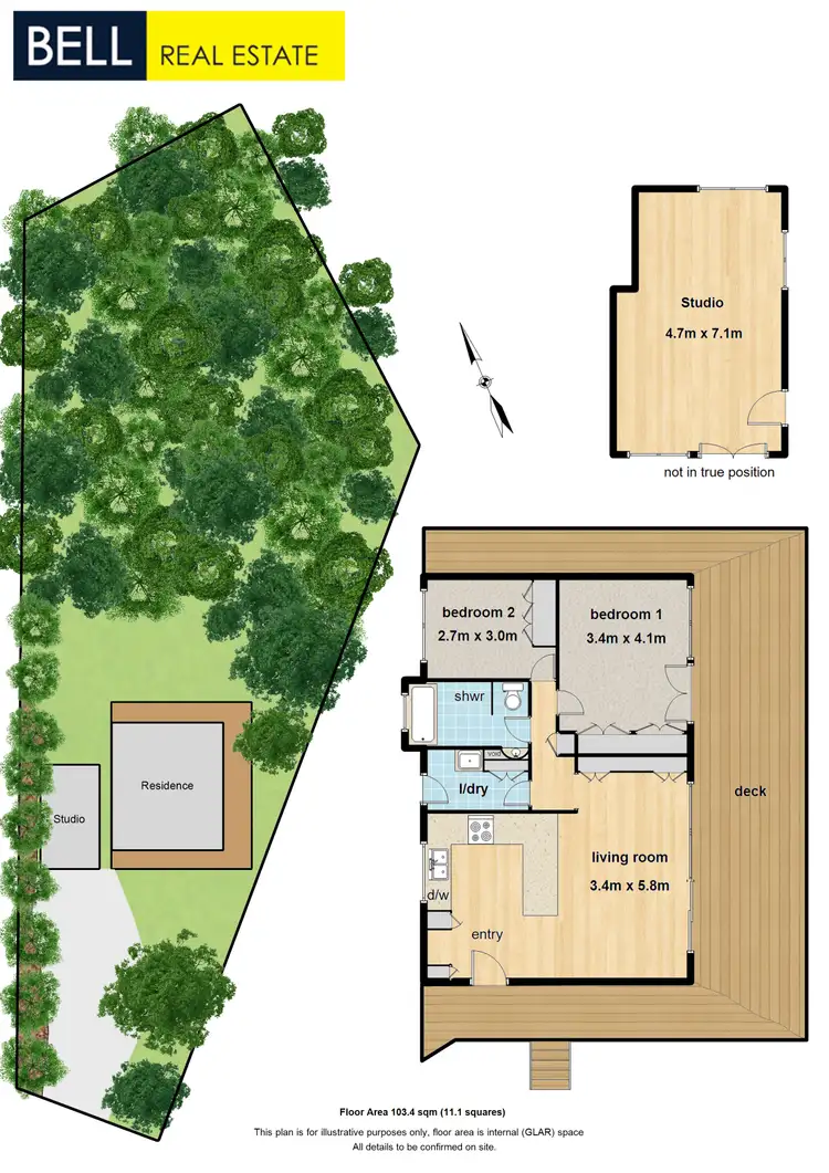 Floorplan of Homely house listing, 15 Christian Grove, Kallista VIC 3791